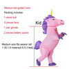 JYZCOS Inflatable Unicorn Costumes for Kids Adult Fancy Dress Ride Horse Suit Halloween Purim Carnival Party Boys Girls Outfit