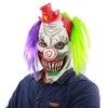 Joker Mask Movie Batman The Dark Knight Cosplay Horror Scary Clown Mask with Green Hair Wig Halloween Latex Mask Party Costume