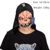 Joker Mask Movie Batman The Dark Knight Cosplay Horror Scary Clown Mask with Green Hair Wig Halloween Latex Mask Party Costume