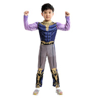 Kids Thanos Cosplay Jumpsuit Avengers Thanos Muscle Costumes Infinity War Children Boys Fantasia Halloween Party Fancy Dress