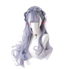 L-email Wig Halloween 70cm Long Curly Lolita Wigs Mixed Color Harajuku Cosplay Wig Heat Resistant Synthetic Hair Perucas