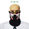 LED Music Light Airsoft Mask Luminous Glowing Flash Cosplay Masks Mascaras Halloween Carnaval Party Supplies Christams Decor