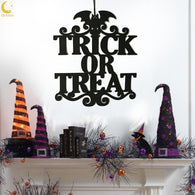Letter WITCH IS IN Trick Or Treat Indoor And Outdoor Halloween Hanging Decoration Wall Signs