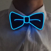 Luminescent Bow Tie Night Light LED Party Novelty Gift Decoration Bow Tie Christmas Halloween Accessories