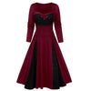 MISSOMO party dress women dress Halloween Skull Lace Insert Mock Button Bowknot dresses Plus Size long maxi dress vestidos 911