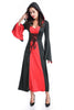 Medieval Sexy Gothic Witch Hooded Dress Adult Women Halloween Costumes Vampire Witch Party Masquerade Long Dress