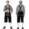 Men Set Oktoberfest Costume German Beer Bavarian Festival Party Halloween Costumes For Men Cosplay Plus Size 2xl