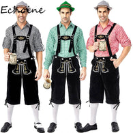 Men Set Oktoberfest Costume German Beer Bavarian Festival Party Halloween Costumes For Men Cosplay Plus Size 2xl