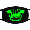 Multi Use Luminous Accessories Mask For Adult Halloween Skull Masks Skeleton PM2.5 Dustproof Skull Half Face Mask