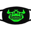 Multi Use Luminous Accessories Mask For Adult Halloween Skull Masks Skeleton PM2.5 Dustproof Skull Half Face Mask