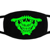 Multi Use Luminous Accessories Mask For Adult Halloween Skull Masks Skeleton PM2.5 Dustproof Skull Half Face Mask