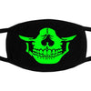 Multi Use Luminous Accessories Mask For Adult Halloween Skull Masks Skeleton PM2.5 Dustproof Skull Half Face Mask