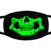 Multi Use Luminous Accessories Mask For Adult Halloween Skull Masks Skeleton PM2.5 Dustproof Skull Half Face Mask