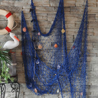 Nautical Fishing Net Personality Seaside Wall Beach Party Sea Shells Home Garden Decor Net Party Supplies New 2019