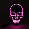 Neon Mask LED Light Up Party Glowing EL Wire Woven Skull Shape Halloween Light Up Mask Carnival Masquerade Cosplay Costume Props