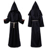 New Arrival Solid Color Christian Coat Priest Robe Monk Puppet Halloween Costume Cosplay Cloak 2019