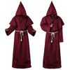 New Arrival Solid Color Christian Coat Priest Robe Monk Puppet Halloween Costume Cosplay Cloak 2019