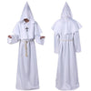 New Arrival Solid Color Christian Coat Priest Robe Monk Puppet Halloween Costume Cosplay Cloak 2019