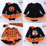 New Autumn Winter New Born Baby Clothes Unisex Halloween Clothes Boy Rompers Kids Costume For Girl Infant Jumpsuit 2PCS.
