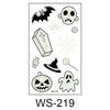 New Style Cute Funny Halloween Cartoon Luminous Eco-friendly Tattoo Waterproof Safety Sticker