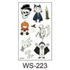 New Style Cute Funny Halloween Cartoon Luminous Eco-friendly Tattoo Waterproof Safety Sticker