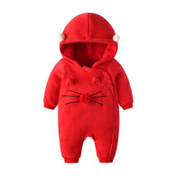 Newborn Baby Clothes Overalls Kawaii Cartoon Baby Girl And Boy Clothes Buttons Zipper Infant Winter Clothes Baby Romper Costume