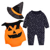 Newborn Boy Clothes Star Pumpkin Romper Halloween Outfits Costume Set Kawaii Winter Baby Girl Infant Clothing Baby Outfit Suit