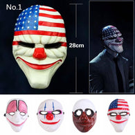 Party Mask MasquWholesale PVC Scary Clown Mask Payday Halloween Mask For Party Mascara Carnaval