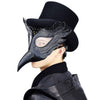 Plague Doctor Steampunk Bird Leather Halloween Party Mask Costume Cosplay Beak