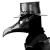 Plague Doctor Steampunk Bird Leather Halloween Party Mask Costume Cosplay Beak