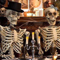 Poseable Full Life Size  Halloween Decoration Party Prop New Halloween Skeleton Holiday DIY Decorations SEP9