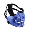 Prajna Halloween Ball Devil Horror Female Adult Male Grimace Half Face Tactical Mask Game Cosplay Outdoor Mask Samurai Mask #10