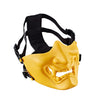 Prajna Halloween Ball Devil Horror Female Adult Male Grimace Half Face Tactical Mask Game Cosplay Outdoor Mask Samurai Mask #10