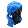 Sally Face Natural Latex Mask Women Girls Cosplay Halloween Theme Cosplay Props Cosplay Blue Wavy Wig With Wig Cap