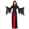 Scary Vampire Witch Costumes for Women Disfraz Halloween Demon Devil  Carnival Party Performance Long Sleeve Dress