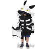 Skeleton Puppy Dog Kids Halloween Costume Coat Outfit With Bone Pillow