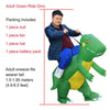 T-Rex Trex Inflatable Costume Unisex Suitable for adults and children Leotards Party Carnival Christmas Halloween Cosplay