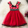 Toddler Baby Girl Dots Dress Tutu Princess Lace Dresses Christmas Party Costume