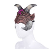 Unisex Villains Hat Costume Party Cow Skin Leather Men's Hats Ear Flap Russian Caps Mardi Gras Cow Devil Hat  Accessory 109