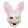 Vibrating sound evil bloody Halloween scare killer mask rabbit scary mask costume ball prank PVC plush toy cos