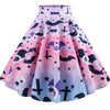Women Clothing Casual Retro Moda Halloween Printing Evening Party Asymmetrical Skirt Swing Skirts Summer Sexy Club New Arrival