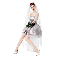 Women Sexy Dress  Elbsise Hfashion Women Halloween Wedding Cosplay Party Vintage Ghost Bride Dress