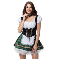 Women Sexy Lace Dress Large Size Halloween Oktoberfest Bar Women Stage Party Dress
