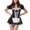 Women Sexy Lace Large Size Halloween Role Playing Oktoberfest Women's dress Playful Maid Uniform