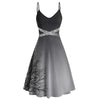Women's Plus Size Halloween Mini Dresses Woman Party Night Sexy Sequins Print  Sleeveless Sling Club Dress Vintage Dresses #B
