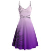 Women's Plus Size Halloween Mini Dresses Woman Party Night Sexy Sequins Print  Sleeveless Sling Club Dress Vintage Dresses #B
