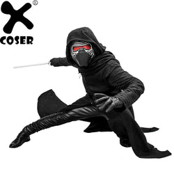 XCOSER Kylo Ren Costume V2 Version Suit Halloween Costume Star Wars VII The Force Awakens Cosplay Villain  Cosplay Adult Black